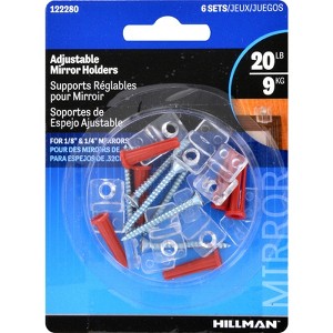 Hillman AnchorWire Medium Mirror Holder Kit 20 lb 6 pk (Case of 10) - 1 of 1