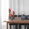 Mela Artisans Gramercy Candleholders in Blue, Set of 3 - 2 of 4