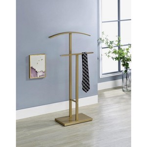 Kings Brand Furniture - Dossi Metal Suit Valet Stand, Clothes Rack, Clothing Organizer, Jacket Hanger, Tie Hanger - 1 of 4