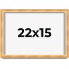 PosterPalooza | Minimalist Shadow Box Brown Picture Frame - UV Acrylic, Backing Board, Hanging Hardware - 2 of 4
