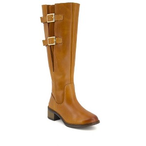 Andrea Women's Genuine Leather Tall Riding Boots 90764 - 1 of 4