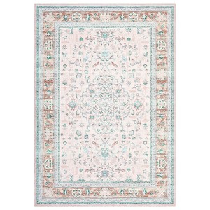 Area Rugs for Living Room Non Slip Non Sedding Machine Washable Rug Vintage Floral Medallion Low Pile Foldable Carpet for Bedroom Dining Room - 1 of 4
