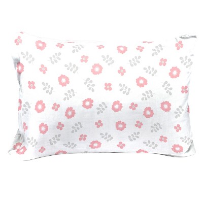 Pink Floral Organic Cotton Full Sheet Set