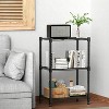 LunaLulinlk 450 lbs Wire Storage Shelving 3-Tier Utility Shelving Unit Steel Organizer Wire Rack for Home - 4 of 4