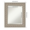 Amanti Art Sydney Silver Beveled Framed Bathroom Vanity Wall Mirror - 3 of 4