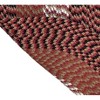 72" x 72" Alpine Collection Burgundy Stripe Reversible Indoor Area Utility Round Rug - Better Trends - 3 of 4