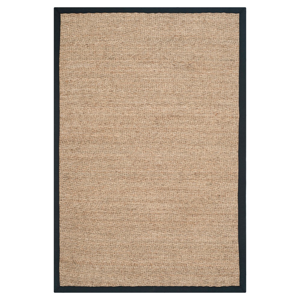 4'x6' Valery Rug Natural/Black - Safavieh