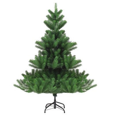vidaXL Lifelike Nordmann Fir Artificial Green Christmas Tree - 6ft Reusable PE and Steel Construction