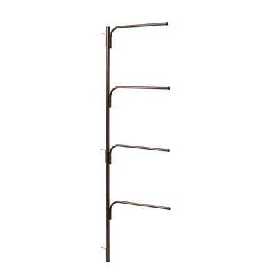 Bronze Wall Mounted Hinge-It Clutterbuster Towel Bar