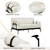 NicBex Modern Chenille Loveseat Sofa with Back Pillow & Cylindrical Armrest,Unique Comfy 2-Seater Sofa for Living Room,Bedroom - 4 of 4