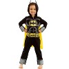 WARNER BROS Justice League Batman Baby Zip Up Cosplay Costume Coverall and Cape Newborn to Little Kid - 2 of 4