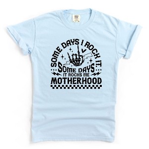 Simply Sage Market Women's I Rock Motherhood Short Sleeve Garment Dyed Tee - 1 of 2