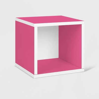 Way Basics Stackable Eco Cube Storage Cubby Organizer - Pink