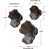 Uttermost Teo Wood Wall Decor In Mocha, Set Of 3 - 3 of 4