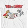 Tom & Jerry Spike Chasing Tom Crew Neck Short Sleeve White T-shirt Toddler Boy to Youth Boy - 2 of 3