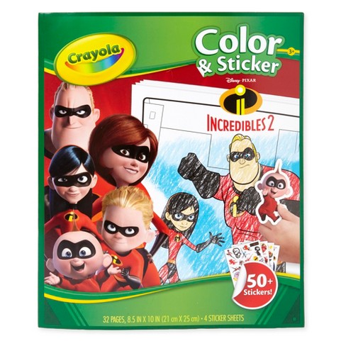 Incredibles 2 Color Sticker Activity Crayola Target