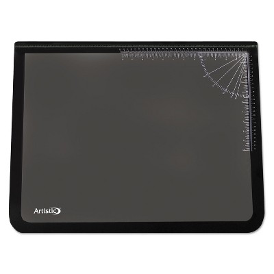 Artistic Lift-Top Pad Desktop Organizer with Clear Overlay 31 x 20 Black 41200S
