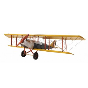 HomeRoots 8" Yellow Red And Gray Metal Hand Painted Air Plane - 1 of 4