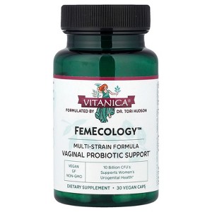 Vitanica FemEcology™, Vaginal Probiotic Support, 30 Vegan Caps - 1 of 4