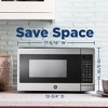 GE Countertop Microwave Oven 700 W Compact 0.7 Cu Ft Steel with 2 Year Warranty - 3 of 4
