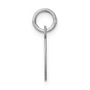 Black Bow Jewelry Sterling Silver, Amanda Collection Small Block Style Initial O Pendant - 2 of 4