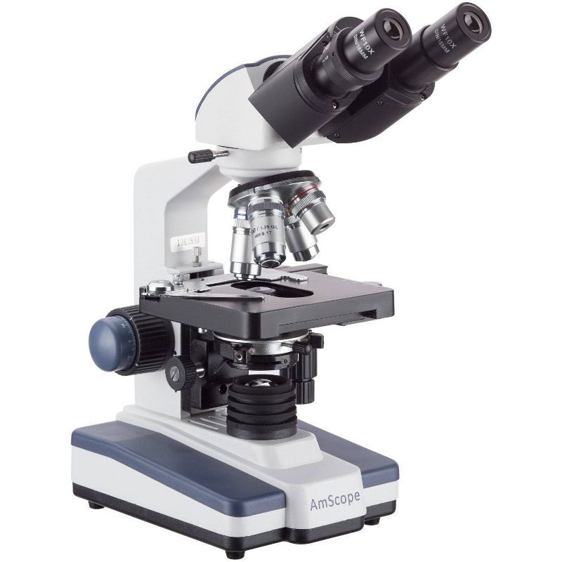 40X to 2500X Binocular Compound Microscope with Digital Camera and Interactive Software - AmScope, 1 of 10