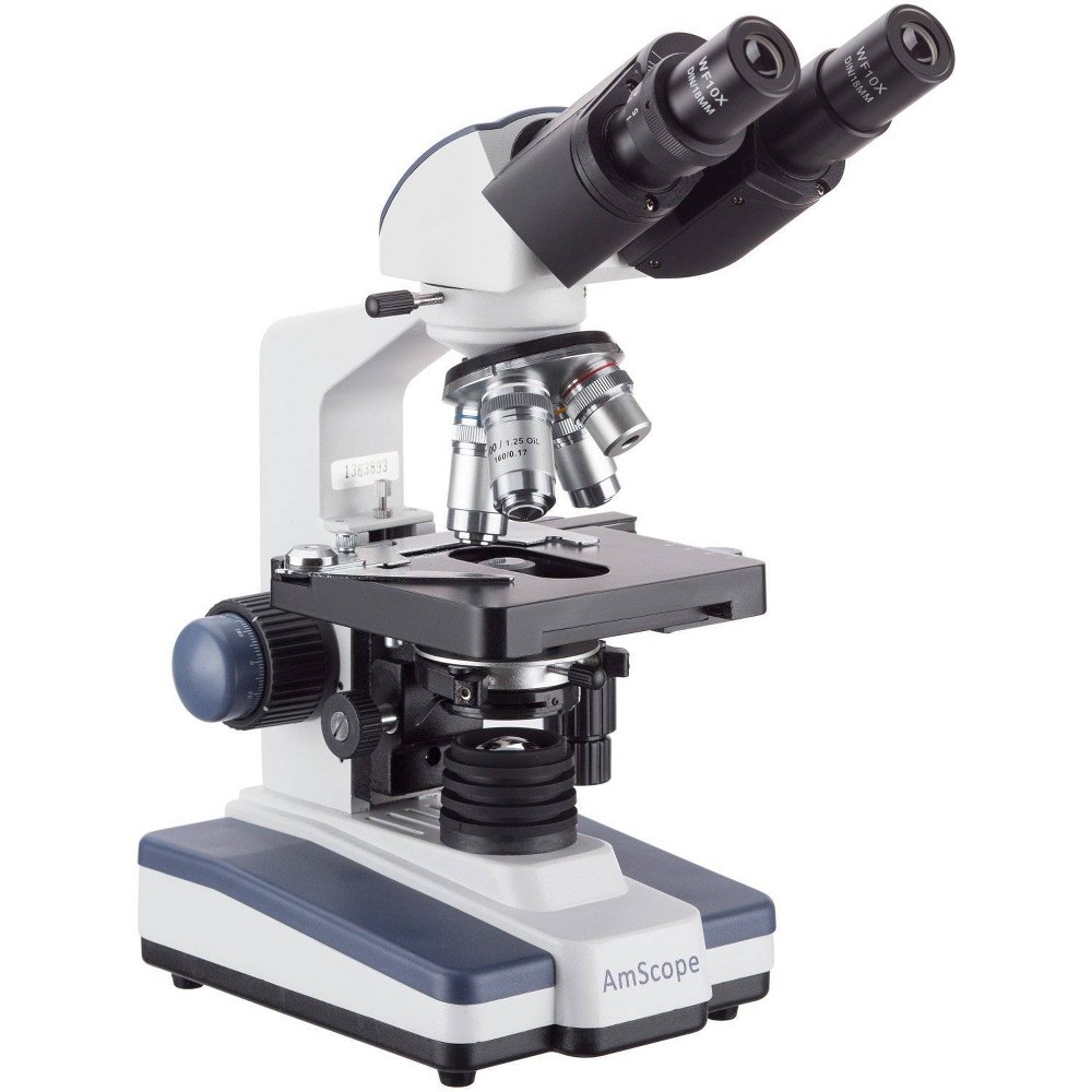 Photos - Microscope AmScope 40X to 2500X Binocular Compound  with Digital Camera and Interac 