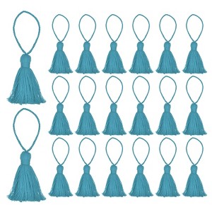 Unique Bargains Cotton Mini Hanging Loop DIY Functional Bookmark Tassels 20 Pcs - 1 of 4