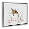 Stupell Industries Nautical Turtle Bathtub Bathing, 21" x 17" - 3 of 4