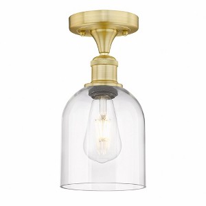 Bella - 1 Light Semi-Flush Mount In Industrial Style-9.63 Inches Tall and 5.5 Inches Wide - 1 of 1