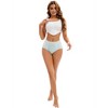 INSPIRE CHIC 2 Pcs Women's High-Waisted Underwear Briefs High Elastic Breathable Underpants - 4 of 4
