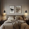 DORESshop 8.1 in. Modern Wall Sconces Lighting Fixtures, Indoor Wall Mount Swing Arm Lamp for Bedroom, Bedside (2-Pack) - 4 of 4