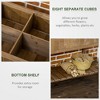 Okak Raised Garden Bed with 8 Pockets & Shelf, Wooden Elevated Outdoor Planter Box with Legs for Herbs/Vegetables/Flowers - 3 of 4
