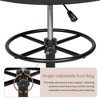 VECELO Drafting Chair with Adjustable Height PU Swivel Stool with Lumbar Support - 4 of 4