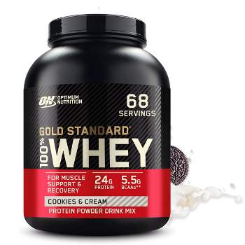 Optimum Nutrition, Gold Standard 100% Whey Protein Powder, Cookies & Cream, 4.6lb