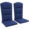 Resenkos Patio Chair Cushions, Outdoor Chair Pads,Outdoor Chair Cushions for Adirondack Chair, Replacement Cushions, Blue - 2 of 4