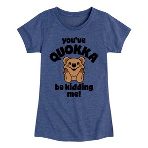 Girls' - Instant Message - Youve Quokka Be Kidding Me Fitted Short Sleeve Graphic T-Shirt - 1 of 4