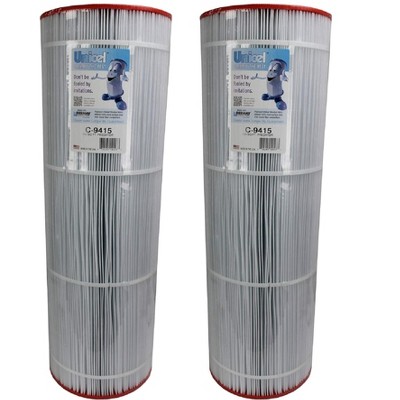 Unicel C-9415 150 Square Foot Media Replacement Pool Filter Cartridge with 175 Pleats, Compatible with Pentair, American, Pac Fab, and Sta-Rite