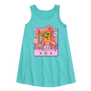 Girls' - LOL Surprise! - Play Dazzle Music Graphic Sleeveless Aline Dress - 1 of 3