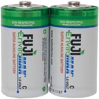 Fuji EnviroMax™ C Super Alkaline Batteries, 2 pk