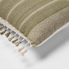Oversized Oblong Woven Stripe Tassel Decorative Throw Pillow - Threshold™ - 4 of 4
