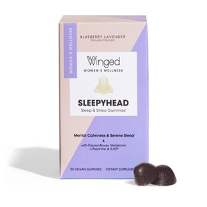 Winged Wellness Women's Sleepyhead Gummies - 50ct - 1 of 4