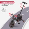 Itopfox 6-in-1 Foldable Toddler Bike with Push Handle, Training Wheels & Pedals for Kids 18-60 Months Adjustable Balance Bike for Boys & Girls - 4 of 4