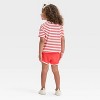 Grayson Mini Hello Kitty Toddler Girls' 2pc Striped Strawberry T-Shirt & Shorts Set - Red - 2 of 4