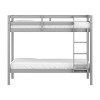Kids' Twin Over Twin Caspian Bunk Bed Gray - Hillsdale Furniture: Nautical Style, Built-In Guard Rails, Hardwood Frame - 2 of 4