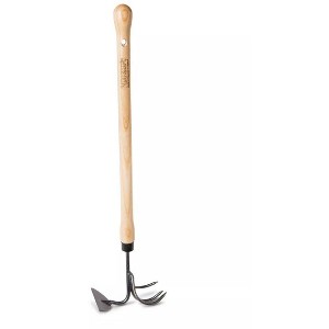 Gardener's Supply Company Lifetime Raised Bed Cultivator & Long-Handled Garden Hoe | High Carbon Boron Steel Gardening Tool - 18" Handle - 1 of 4