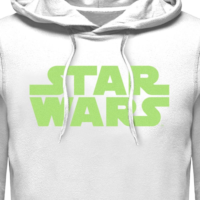 Men's Star Wars: The Empire Strikes Back Green Logo Back Poster Pull Over Hoodie, 3 of 4