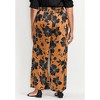 Avenue Women's Plus Size Goldi Wide Leg Satin Pant - 3 of 4