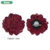 Unique Bargains Alloy Satin Fabric Big Rose Flower Dainty Brooches 1 Pc - 3 of 4