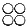 Unique Bargains Car Hub Centric Rings Wheel Bore Center Plastic 2.62" to 2.25" Black 4pcs - 3 of 4